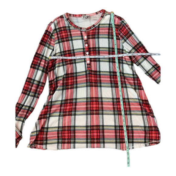 Show me your Mumu tunic plaid top size large - Picture 5 of 5